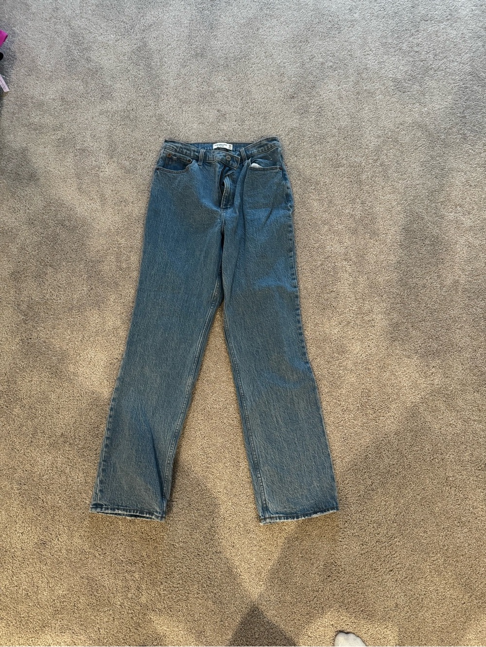 Abercrombie & Fitch 90s straight leg ultra high rise